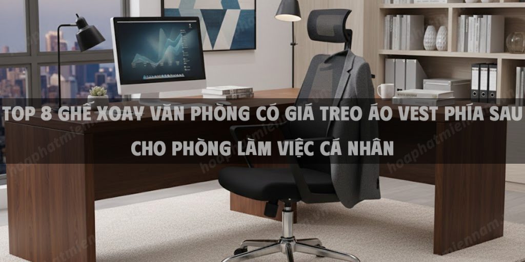 Top 8 ghế xoay văn phòng có giá treo áo vest phía sau cho phòng làm việc cá nhân