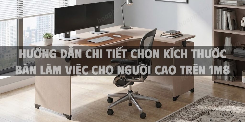 Hướng Dẫn Chi Tiết Chọn Kích Thước Bàn Làm Việc Cho Người Cao Trên 1m8