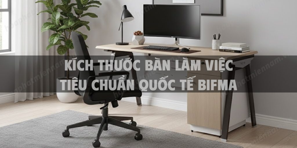 Kích thước bàn làm việc tiêu chuẩn quốc tế BIFMA