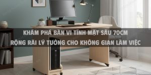 Khám Phá Bàn Vi Tính Mặt Sâu 70cm Rộng Rãi Lý Tưởng Cho Không Gian Làm Việc Năm Nay