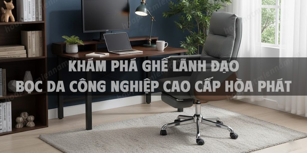 Khám Phá Ghế Lãnh Đạo Bọc Da Công Nghiệp Cao Cấp Hòa Phát Mẫu Mới Thoải Mái Tối Ưu