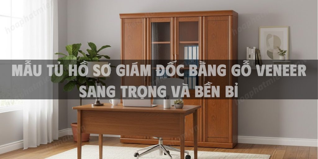 Mẫu Tủ Hồ Sơ Giám Đốc Bằng Gỗ Veneer Sang Trọng Và Bền Bỉ