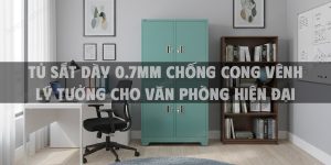Tủ Sắt Dày 0.7mm Chống Cong Vênh Lý Tưởng Cho Văn Phòng Hiện Đại