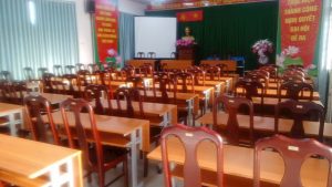 Lắp Đặt Bàn Ghế Hội Trường Tại THPT Giồng Ông Tố