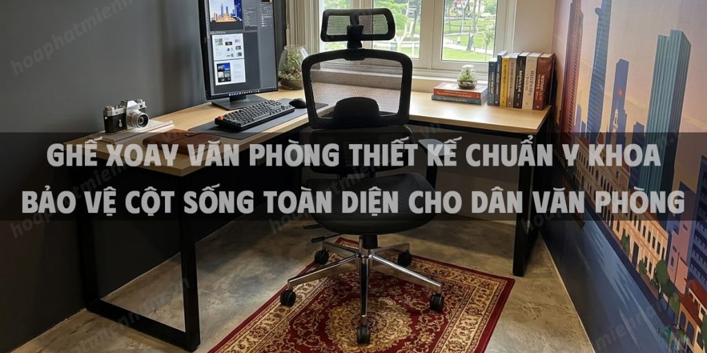 Ghế Xoay Văn Phòng Thiết Kế Chuẩn Y Khoa Bảo Vệ Cột Sống Toàn Diện Cho Dân Văn Phòng