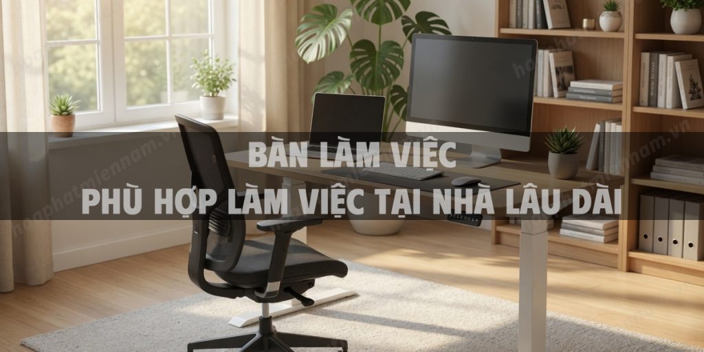 Bàn Làm Việc Phù Hợp Làm Việc Tại Nhà Lâu Dài
